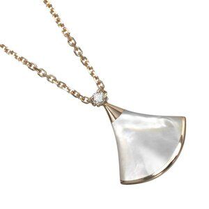 BVLGARI Diva Dream Necklace K18 Pink Gold/diamond/Mother of pearl 4.9g Women